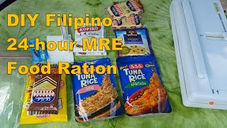 24hour DIY Pinoy MRE Food Ration [upl. by Serafina156]