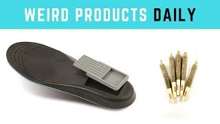 Weird Products Daily  Secret Storage Compartment Insoles [upl. by Ahsinnor]