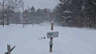 Kalkaska County Road Commission plowing my Rd on 11424 [upl. by Badger]