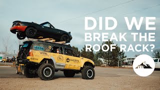 Did We Break Our Roof Rack  Sherpa Rack VS Miata [upl. by Cathrin]