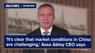 Its clear that market conditions in China are challenging Assa Abloy CEO says [upl. by Caesar]