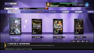 NEW GOAT 100 OVERALL PACK OPENING NBA 2K24 MYTEAM [upl. by Nyrrat]