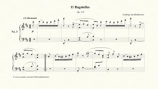 Beethoven Bagatelle Op 119 No 3 à lAllemande [upl. by Isleana]