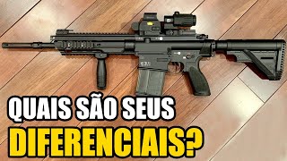 Fuzil HK417  O que parece quotcomumquot pode surpreender [upl. by Ailuig562]