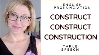 How to Pronounce CONSTRUCT CONSTRUCT CONSTRUCTION  American English Heteronym Pronunciation [upl. by Edmund]