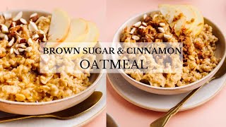 Warming and Sweet 4ingredient Oatmeal Recipe 🥣 [upl. by Ahtebbat]