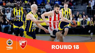 FenerbahceZvezda  Round 18 Highlights  202324 Turkish Airlines EuroLeague [upl. by Cerracchio437]