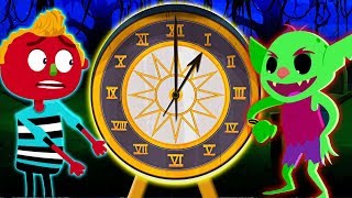 Midnight Adventure with Hickory Dickory Dock Song  Spooky Nursery Rhymes For Kids HALLOWEEN SPECIAL [upl. by Aiepoissac]