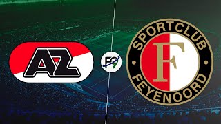 VICTORIA DEL FEYENOORD DE SANTI GIMÉNEZ POR 1 A 0 ANTE EL AZ EN VIVO POR FALSO NUEVE 🔴 [upl. by Buck]