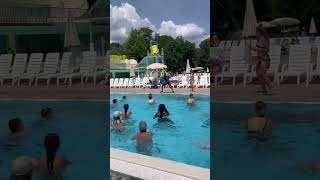 Water aerobics class at Hu Norcenni Girasole Village [upl. by Reh648]