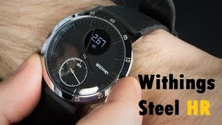 Withings Steel HR  Montre connectée avec 25 jours dautonomie  Business amp Sport [upl. by Son]