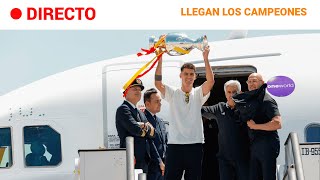 EUROCOPA 2024 La SELECCIÓN ESPAÑOLA llega a MADRID para CELEBRAR su CUARTA EURO  RTVE [upl. by Mendes]