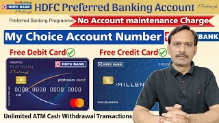 HDFC Preferred Account Benefits  HDFC Preferred Banking  HDFC Account Opening Online [upl. by Malcom]