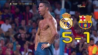 اهداف مباراة ريال مدريد وبرشلونة 51 سوبر الاسباني ذهابايابفهد العتيبي [upl. by Inessa]