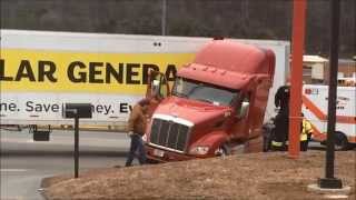 Dollar General Tractor Trailer Jackknifes in Berkeley Springs [upl. by Doralynn]