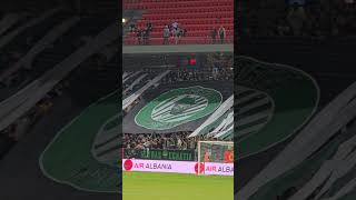 Koreografitë e tifozerive në fillimin e ndeshjes Partizani  Egnatia shorts Albania Ultras [upl. by Redd]