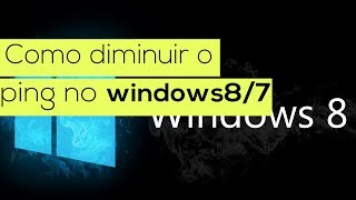 Como Dimuir o ping de jogos online e acelerar bastante o seu computador [upl. by Asiulairam]