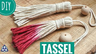 How to Make Tassel DIY  Macrame Wall Hanging Boho Craft [upl. by Aisan]