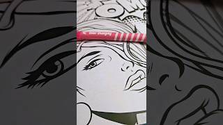 coloring popart makers colorpencil review unboxing slothmotion doll art barbie drawing [upl. by Ulric]