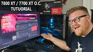 Radeon 7800 xt  7700 xt overclocking guide 28ghz 810 performance for free [upl. by Odel333]