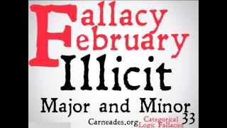 Illicit Major and Minor Logical Fallacy [upl. by Gertrude706]