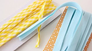 SEW DIY BIAS TAPE single fold double fold continuous bias tape [upl. by Ingamar]