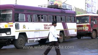 Bus service in Satara Maharashtra [upl. by Devaj]