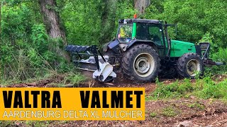 Aardenburg Delta XL 2250 Grizzly forestry mulcher  Valtra Valmet tractor [upl. by Georgena862]