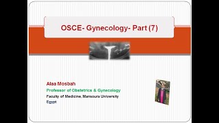 OSCE Gynecology Part 7 [upl. by Tterrag]