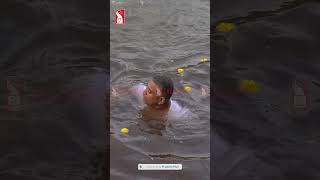 Cop Jumps Into River To Rescue Devotees [upl. by Salisbury445]