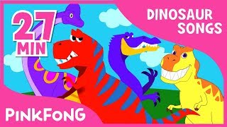 Tyrannosaurus Rex and 23 songs Dinosaur Songs   Compilation  Pinkfong Songs for Children [upl. by Iadam]