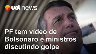 PF apreendeu com Cid vídeo de reunião em que Bolsonaro e ministros discutem dinâmica golpista [upl. by Milewski]