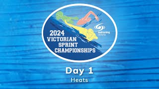 2024 Victorian Sprint Championships  Day 1 Heats [upl. by Ahsiatal]