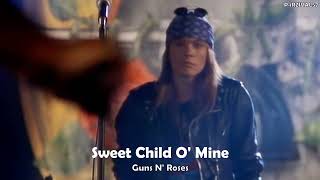 Sweet Child O Mine  Guns N Roses Letra Español  Inglés [upl. by Dee715]