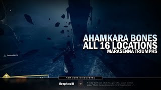 All 16 Ahamkara Bone Locations  quotMarasennaquot Lore Triumphs Guide Destiny 2 Forsaken [upl. by Rellia]