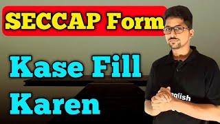 SECCAP Form kase fill karen  how to fill college Admission form in 2023 to 2024  college form [upl. by Marchall]