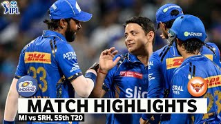 MI vs SRH 55th Match IPL 2024 Highlights  IPL Highlights 2024  Cricket ipl 2024 highlights today [upl. by Tyne833]