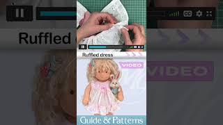 Doll dress ▶️ Video tutorial amp Patterns for Waldorf doll clothes [upl. by Fairfax]