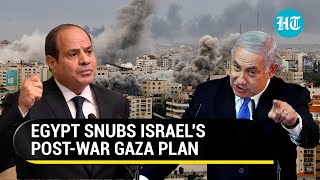 Palestinians To Decide Not Us Egypt Rejects Israels PostWar Gaza Occupation Plan [upl. by Anirtak]