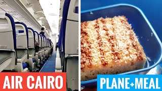 Airline test Air Cairo plane and meal [upl. by Johnnie]