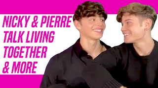 Nicky and Pierre Talk Relationship Living Together First Date amp More [upl. by Adnawak]