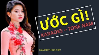 ƯỚC GÌ KARAOKE TONE NAM 4K [upl. by Yrtneg168]