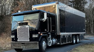 REMOVING THE BOX  MASSIVE CABOVER BOX TRUCK [upl. by Sula129]