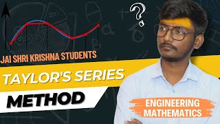 TAYLORS SERIES METHODENGINEERINGMATHS by Chirag Solanki [upl. by Cazzie]