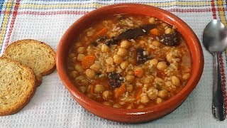 GARBANZOS CON ARROZ RECETA DE LA ABUELA [upl. by Lombardi]