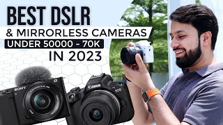 Best DSLR amp Mirrorless Cameras Under 50000  70K In 2023 [upl. by Torr]