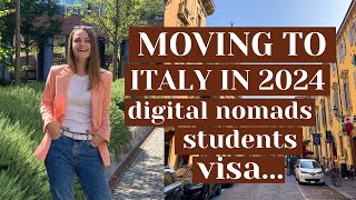 HOW TO MOVE TO ITALY IN 2024 🇮🇹 DIGITAL NOMAD VISA amp MORE [upl. by Ranger]