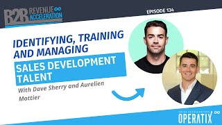 Identifying Training and Managing Sales Development Talent  Dave Sherry  B2B Revenue Acceleration [upl. by Yaeger193]