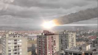 Simulation of a Huge Meteor Hitting Earth with VFX Breakdown [upl. by Ainoda411]