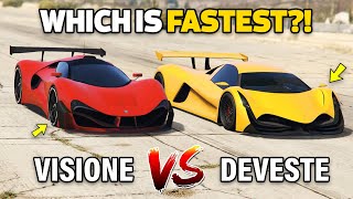 GTA 5 ONLINE  DEVESTE VS VISIONE WHICH IS FASTEST [upl. by Aderf]